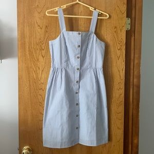 J Crew seersucker sleeveless dress! Brand New!